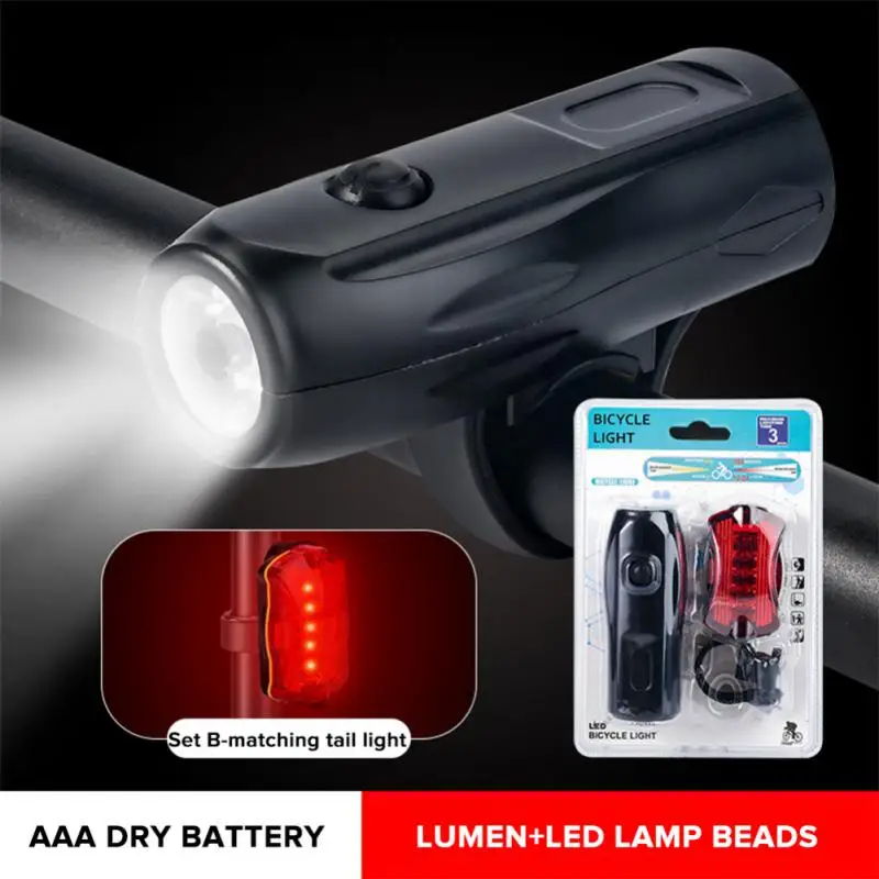 

Hight Light Impermeability Bicycle Lamp Combination Led Light Bike Taillamp Multiple Features Battery Powered Headlight