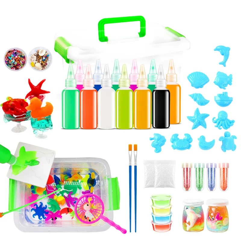 

Funny Magic Water Baby Toy Ocean Mold Magic Water Elf Handmade DIY Material Set Children's Puzzle Parent-child Toys