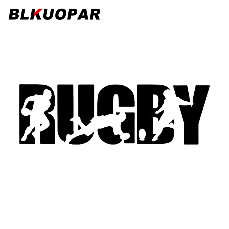 

BLKUOPAR RUGBY Silhouette Car Stickers Vinyl VAN Personality Anime Decal Scratch-Proof Windows Refrigerator Caravan Car Lable