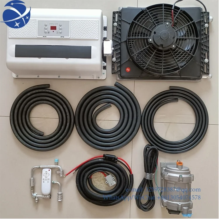 

New Upgrade Universal 12v 24v Electric Car Ac Air Conditioner Compressor For Car Other Air Conditioning Systems