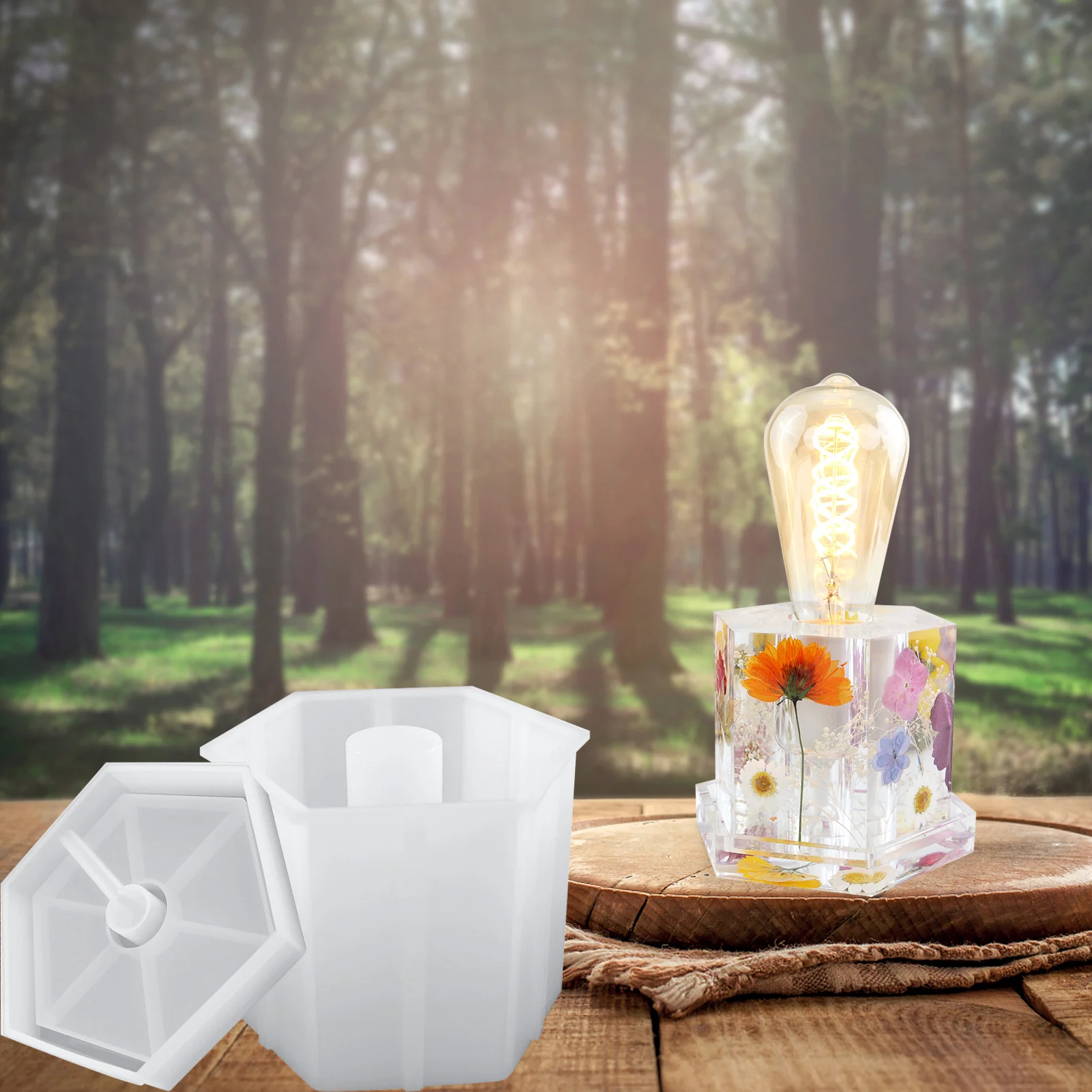 Формы для ночного освещения форма смолы светильник светильником прикроватная