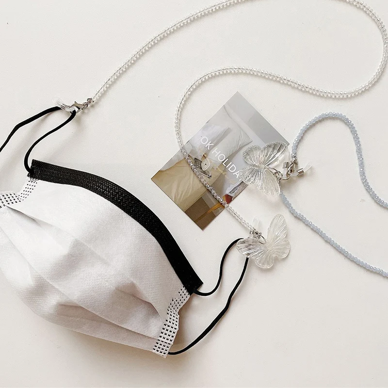 Ожерелье с цепочкой и бусинами для очков