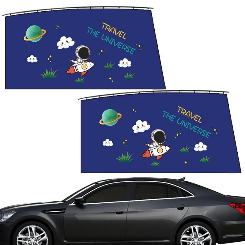 

Magnetic Curtain In The Car Window Sunshade Cover Cartoon Universal Side Window Sunshade UV Protection For Kid Baby Children