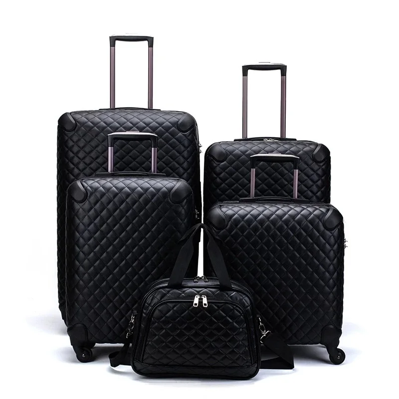 

High-End Luxury Brand 16/20/24/28 Inch Women Handbag +Rolling Luggage Set SpinnerTravel Suitcase