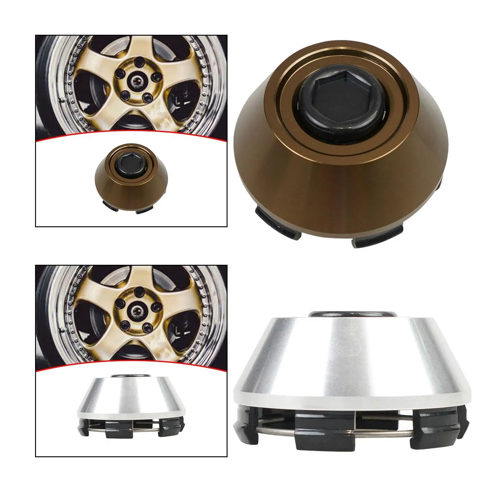 Колпаки ступиц Крышка колеса для спортивных дисков TE37 Прочная простая установка