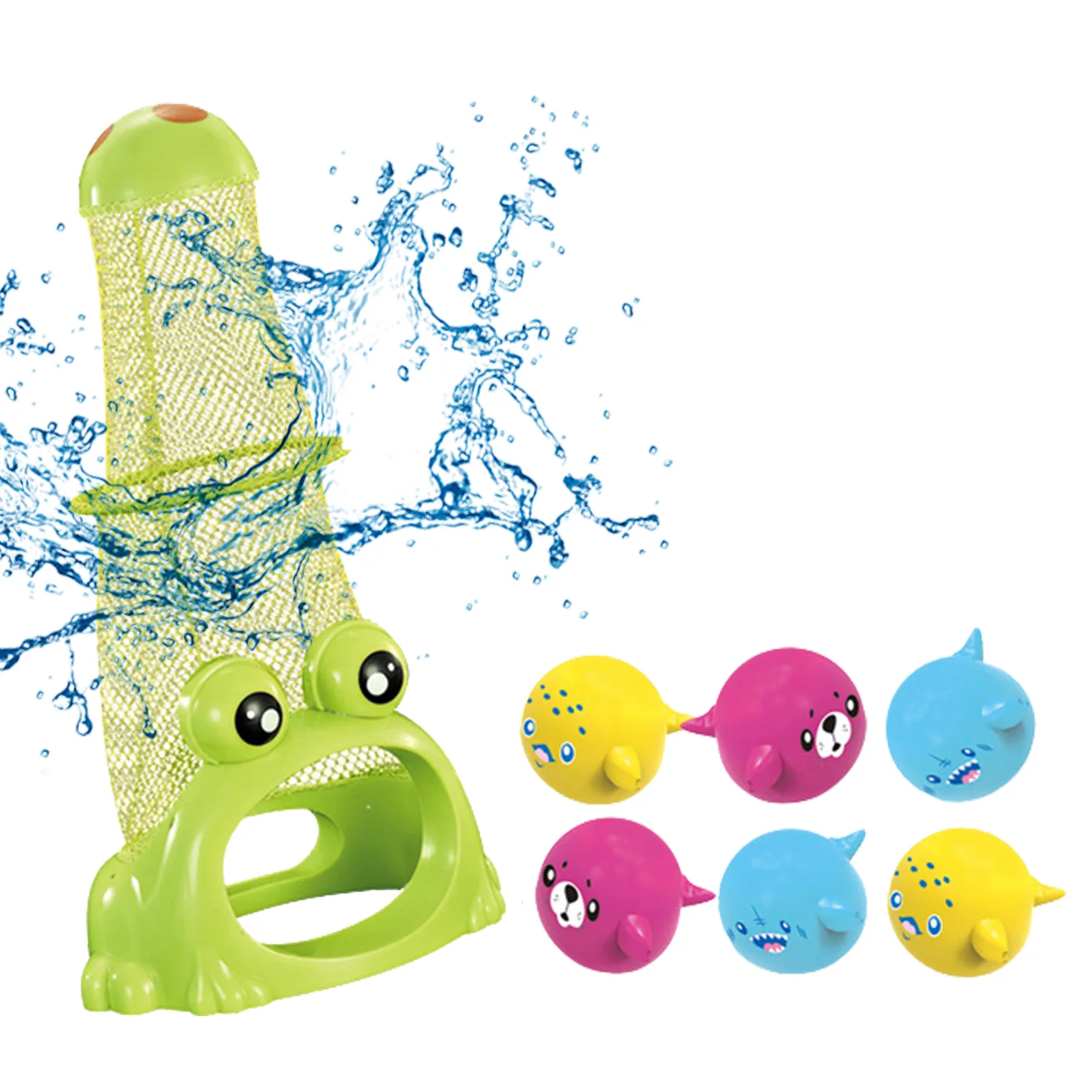 

Diving Toys Water Game Feed The Frog Pool Toys For Kids 4-6 Water Game For Boys And Girls Blue