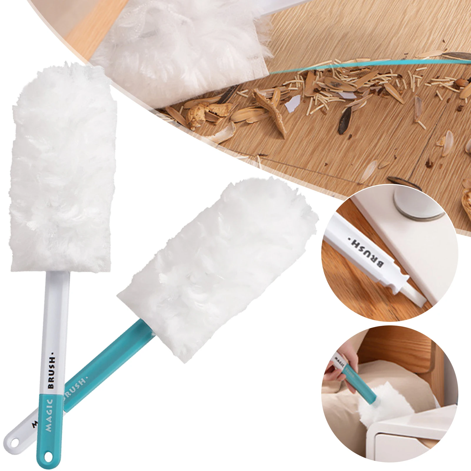 

Detachable Disposable Duster Multipurpose Dustproof Cleaning Tool for Home Superfine Fiber Space Saving with Long Handle