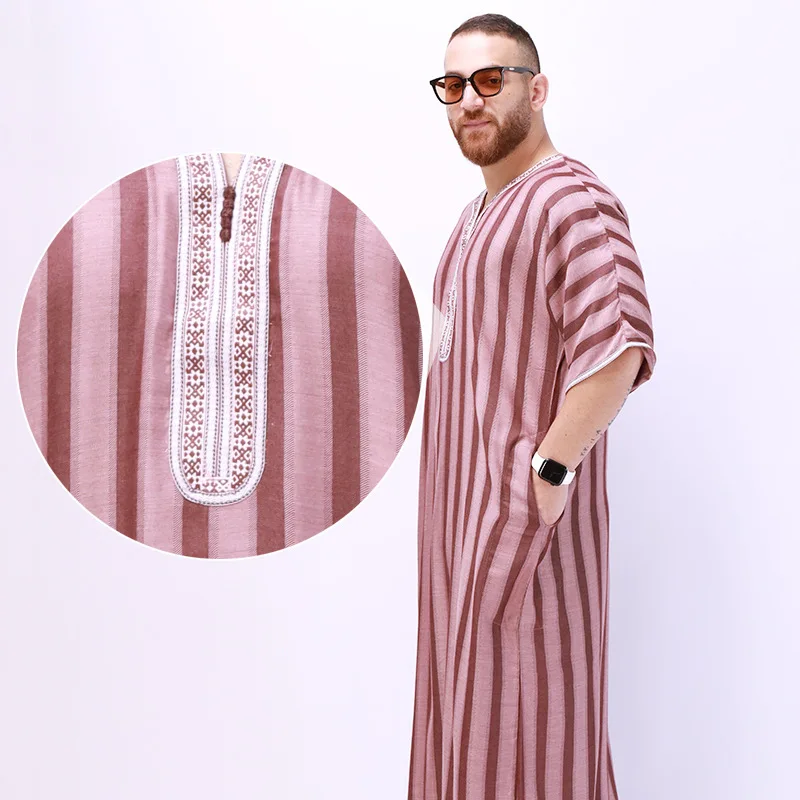 Muslim Fashion Men's Robe Arab Men's Clothing Abaya Herren Kaftan Thobe for Men Pakistan Saudi Ropa Hombre Islamic Clothing New