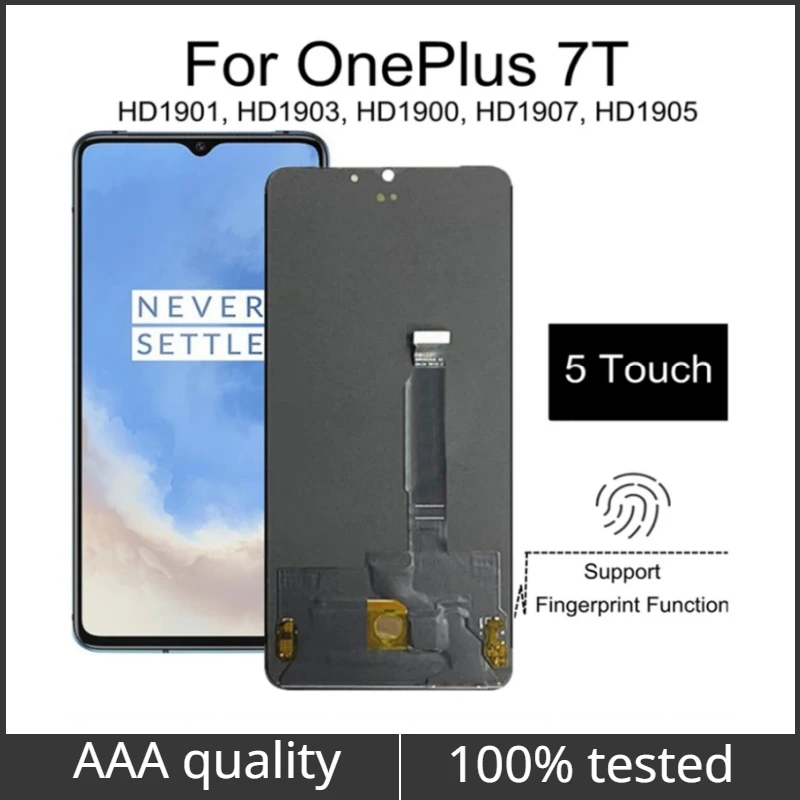 

OLED ЖК-дисплей для Oneplus 7T 1 + 7T HD1901 HD1903 HD1900 HD1905, ЖК-дисплей для замены телефона