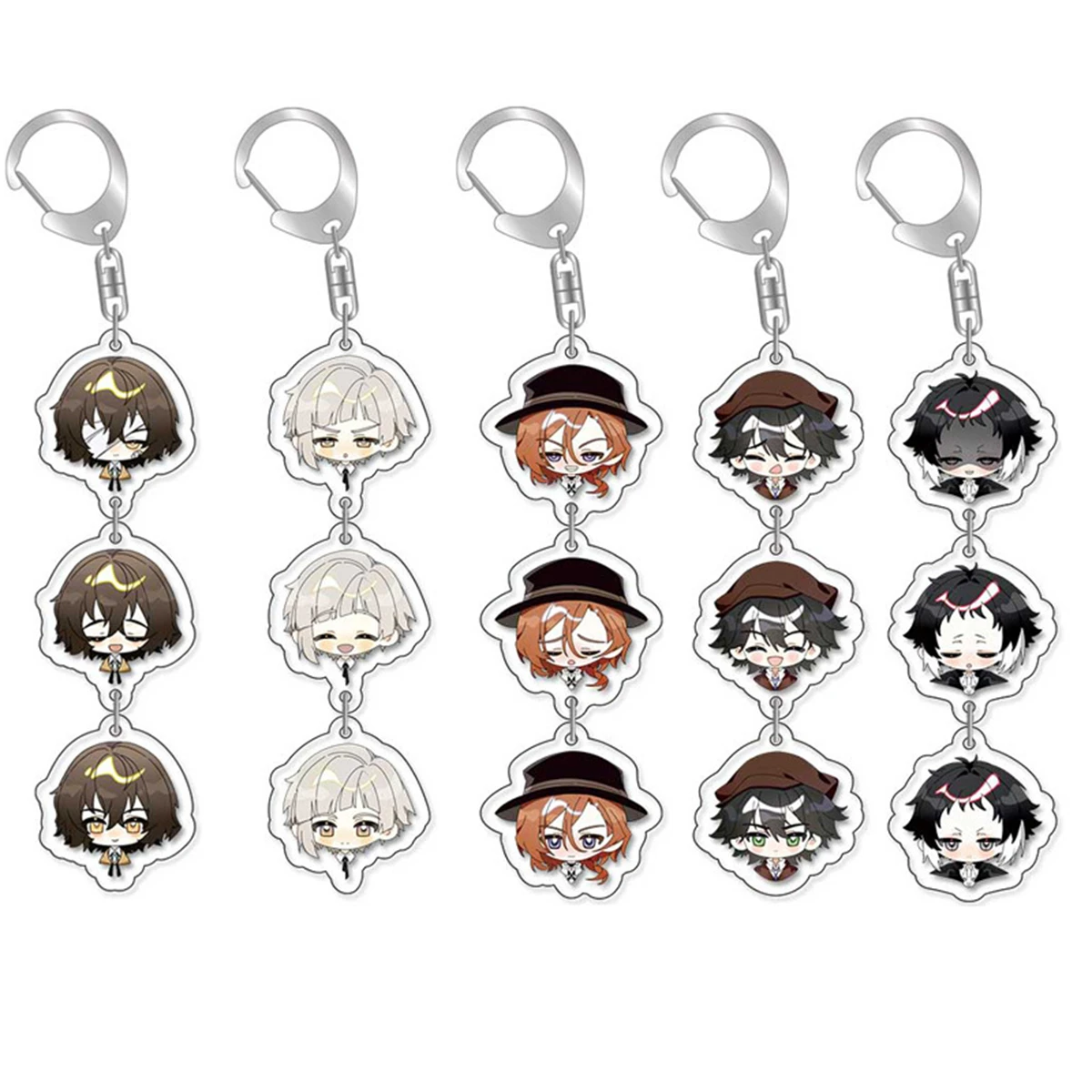 Аниме GOODS акриловый брелок милый y2k Bungo Stray Dogs для сумки ключи от машины сумка