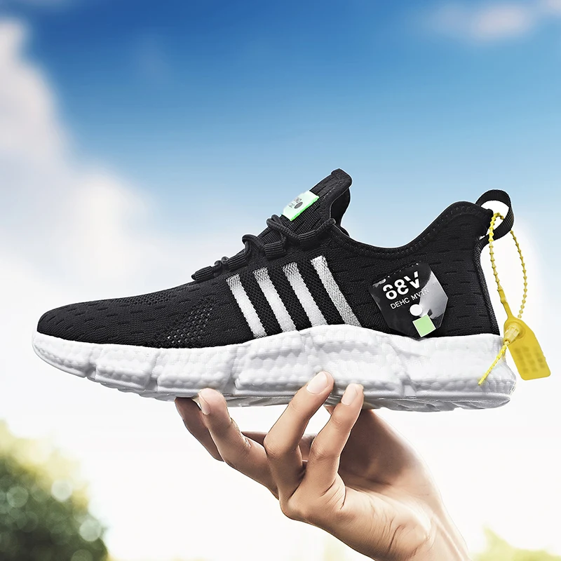 Women Sneakers Men Lightweight Soft sole jogging femle Shoes Casual Breathable Mesh Shoes unisex Lace-up tenis shoes male Summer