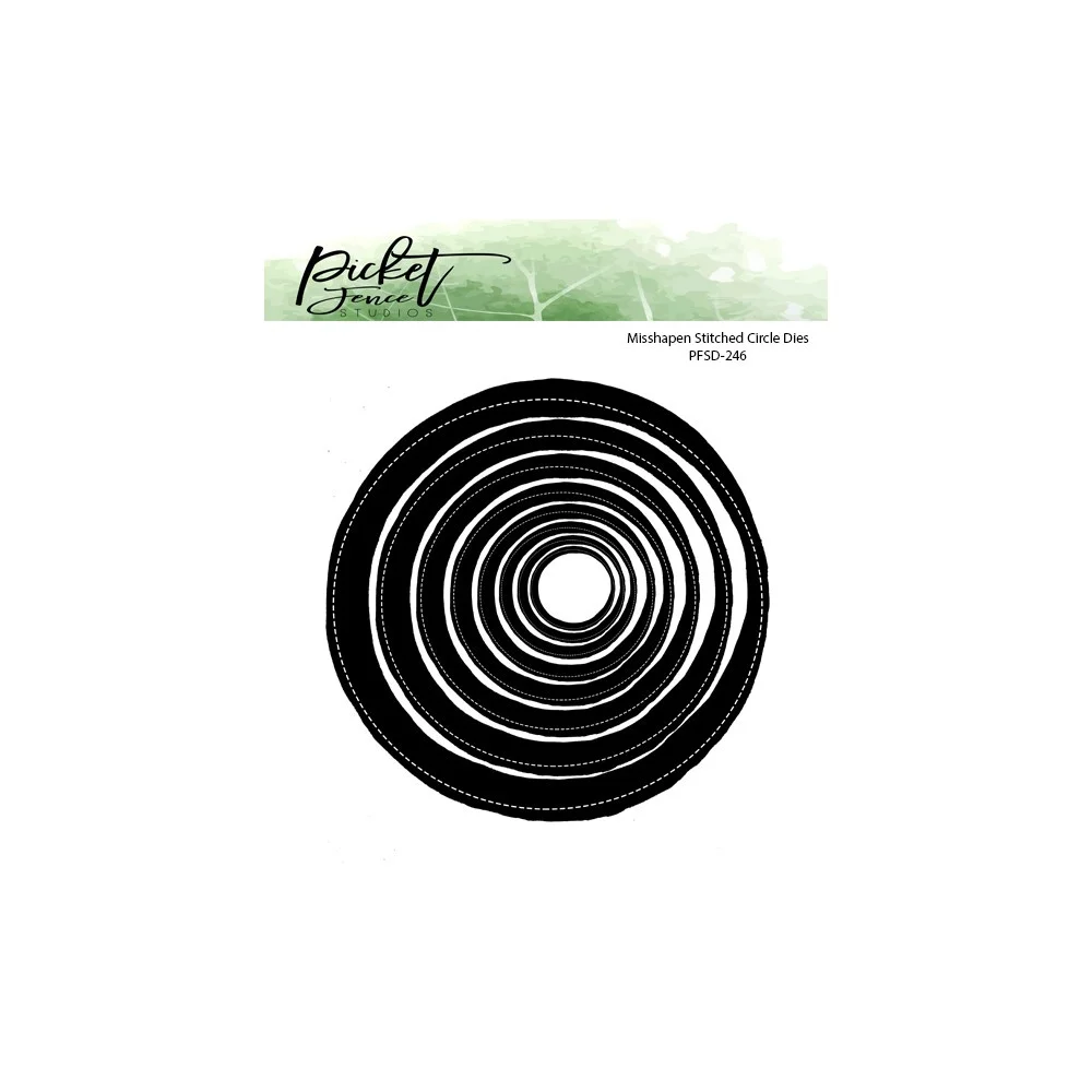 

Newest Metal Cutting Dies Misshapen Stitched Circle Dies Diy Scrapbook Embossing Decorate Template Craft Knife Blade Punch Molds