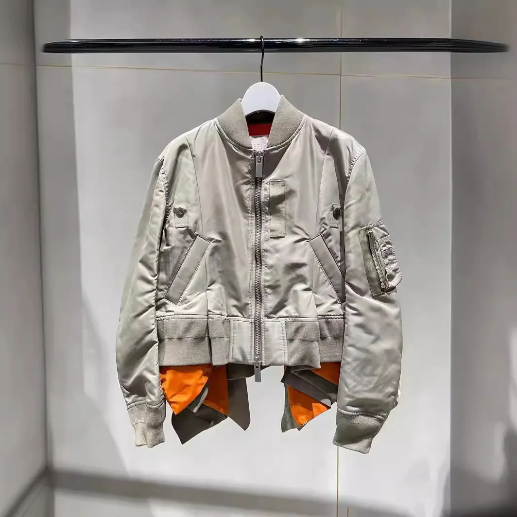 Женская плиссированная куртка Повседневная флисовая с соединением 2024