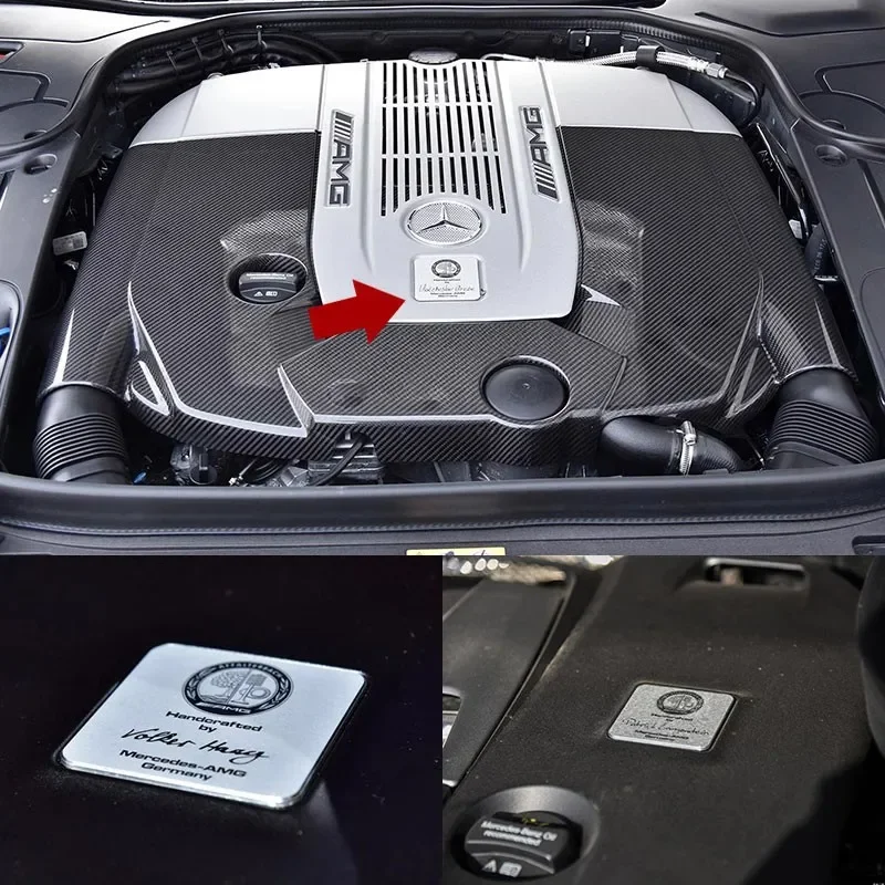 Для двигателя Mercedes-Benz AMG дизайнерская фирменная табличка наклейка этикетка