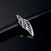 xhn 10pcslot stainless steel wing pendant for making necklace for women man charm diy jewelry accessories wholesale dz 300