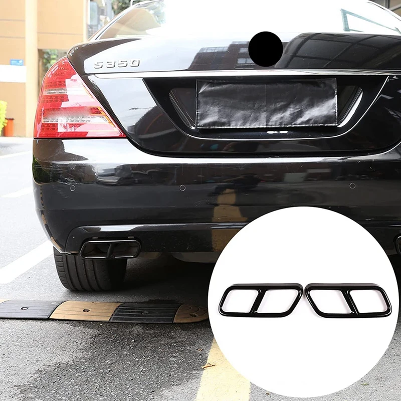 Накладка на глушитель выхлопной трубы из нержавеющей стали для Mercedes-Benz S Class W221 W222