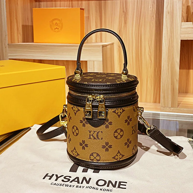 

MK High Quality Luxury Brand Woman Designer Leather Round Bucket Crossbody Chain handbag Shoulder bag Casual bag