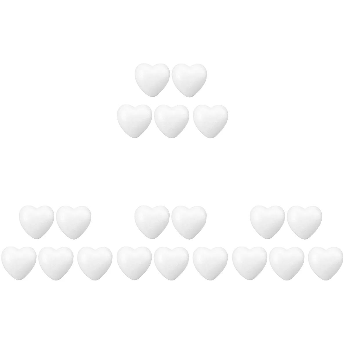 

4x Craft Styrofoam Balls Heart Shaped Styrofoam Polystyrene Shapes Heart Styrofoam Balls Polystyrene Hearts