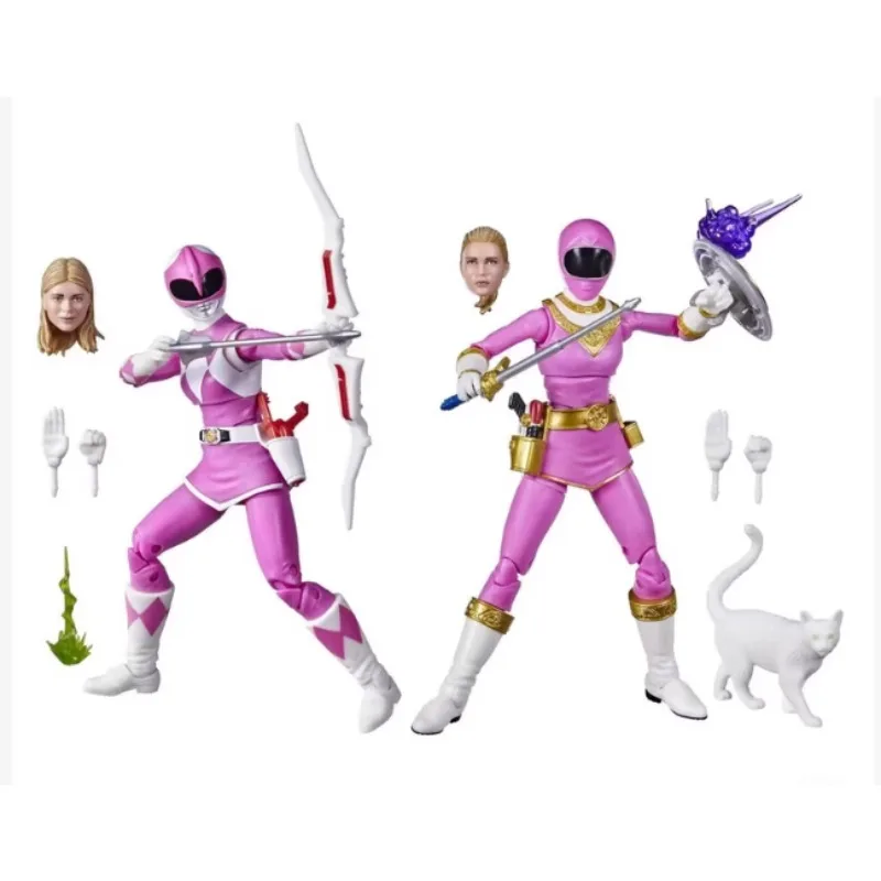 Фото 【В наличии】Hasbro Power Rangers Желтый рейнджер, Скорпион, Кимберли и Кэт Аниме Персонаж Коллекция игрушек Модель Подарок №5
