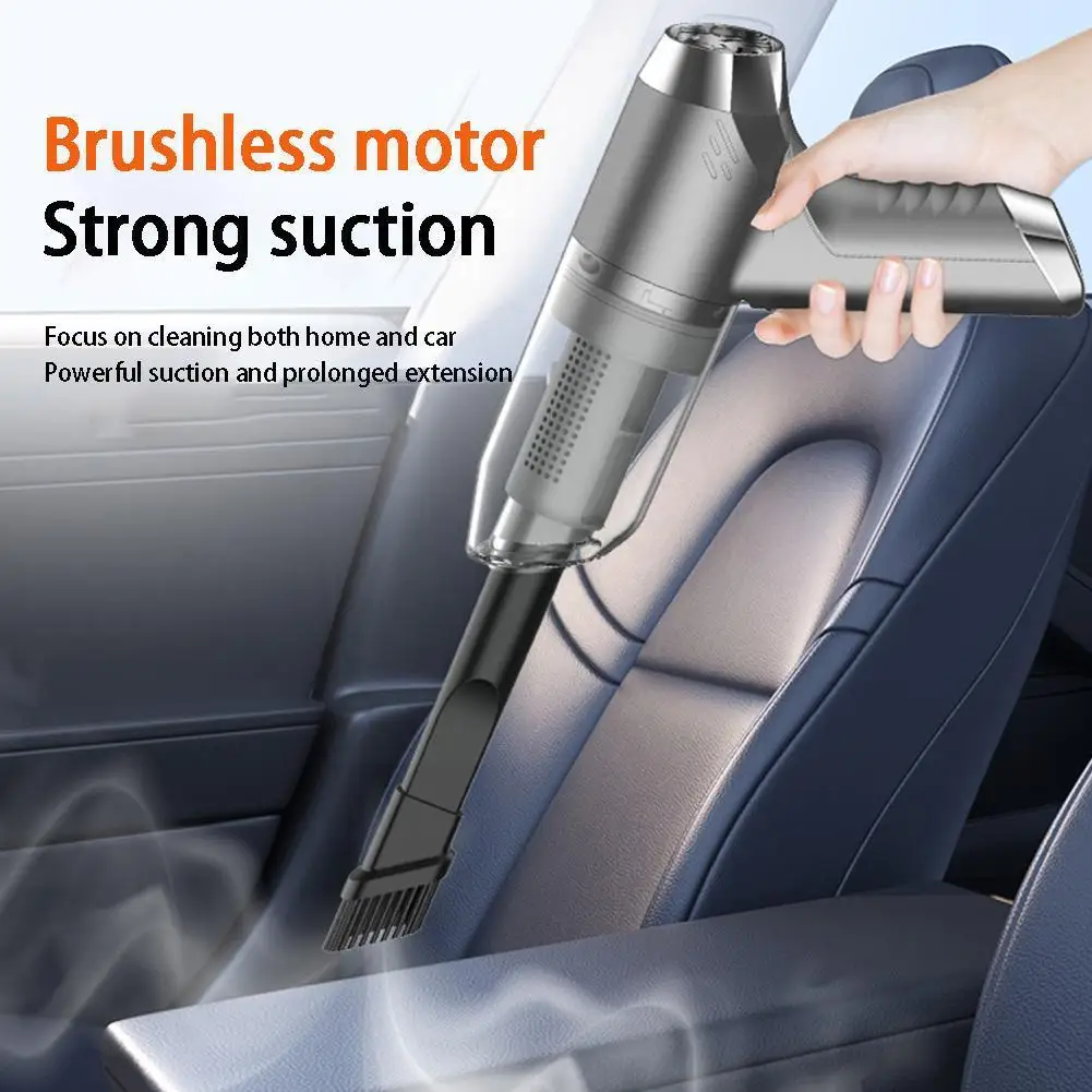 

Беспроводной автомобильный пылесос, ручной мощный пылесос, инструмент для дома и офиса, мини-пылесос для уборки автомобиля, двойной портативный ключ для использования R0E2