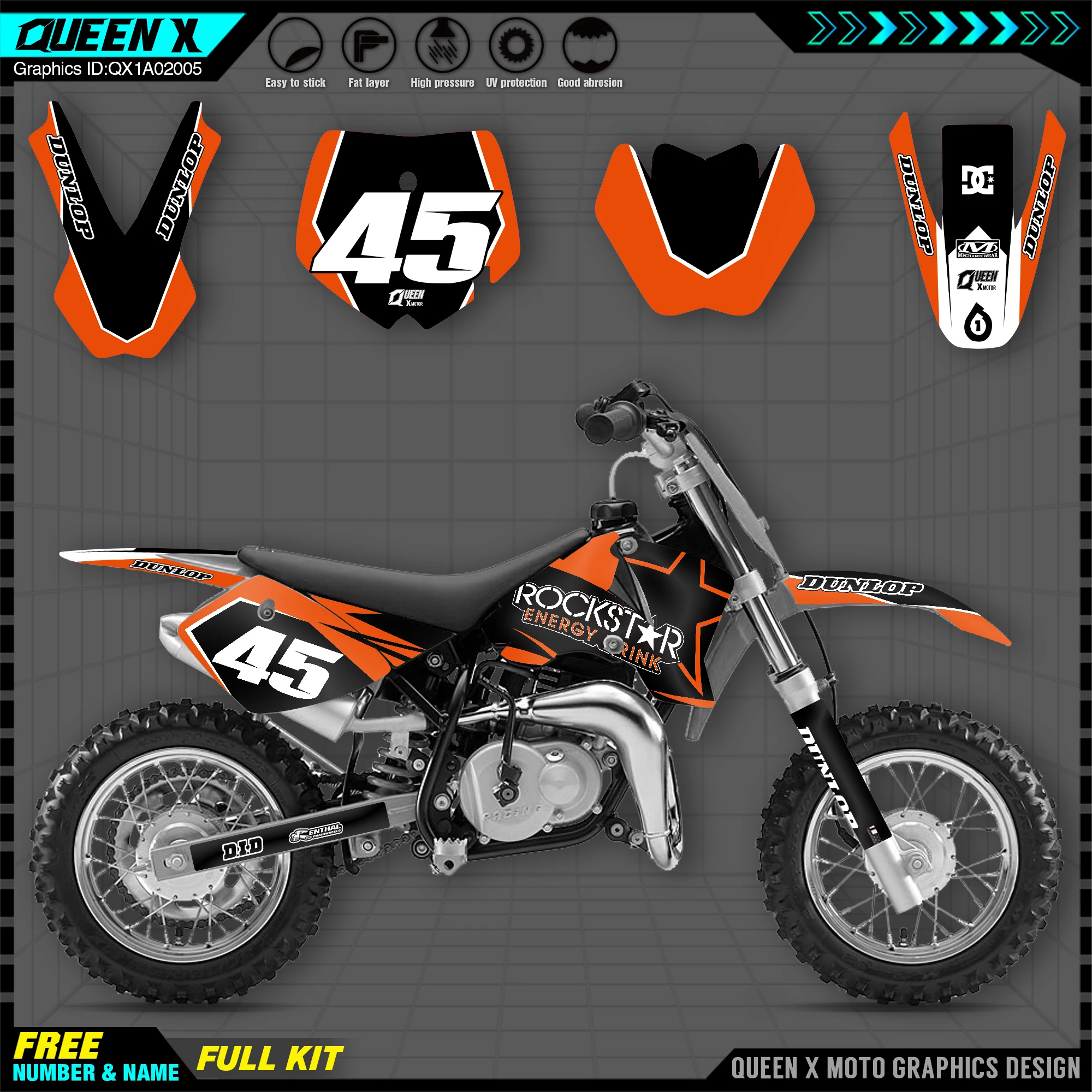 

Новая команда графических наклеек, наклейка, фон для KTM SX50 SX 50CC 50 MINI ADVENTURE MT50 MTK50 KTM50 2002-2008, индивидуальный подарок
