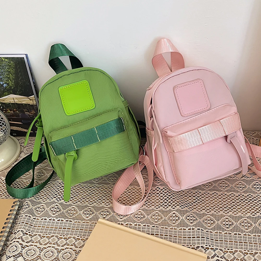 

Mini Backpacks For Women 2023 Kawaii School Backpack Girls Green Shoulders Bag Travel Knapsack Korean Packbag Purse Ins