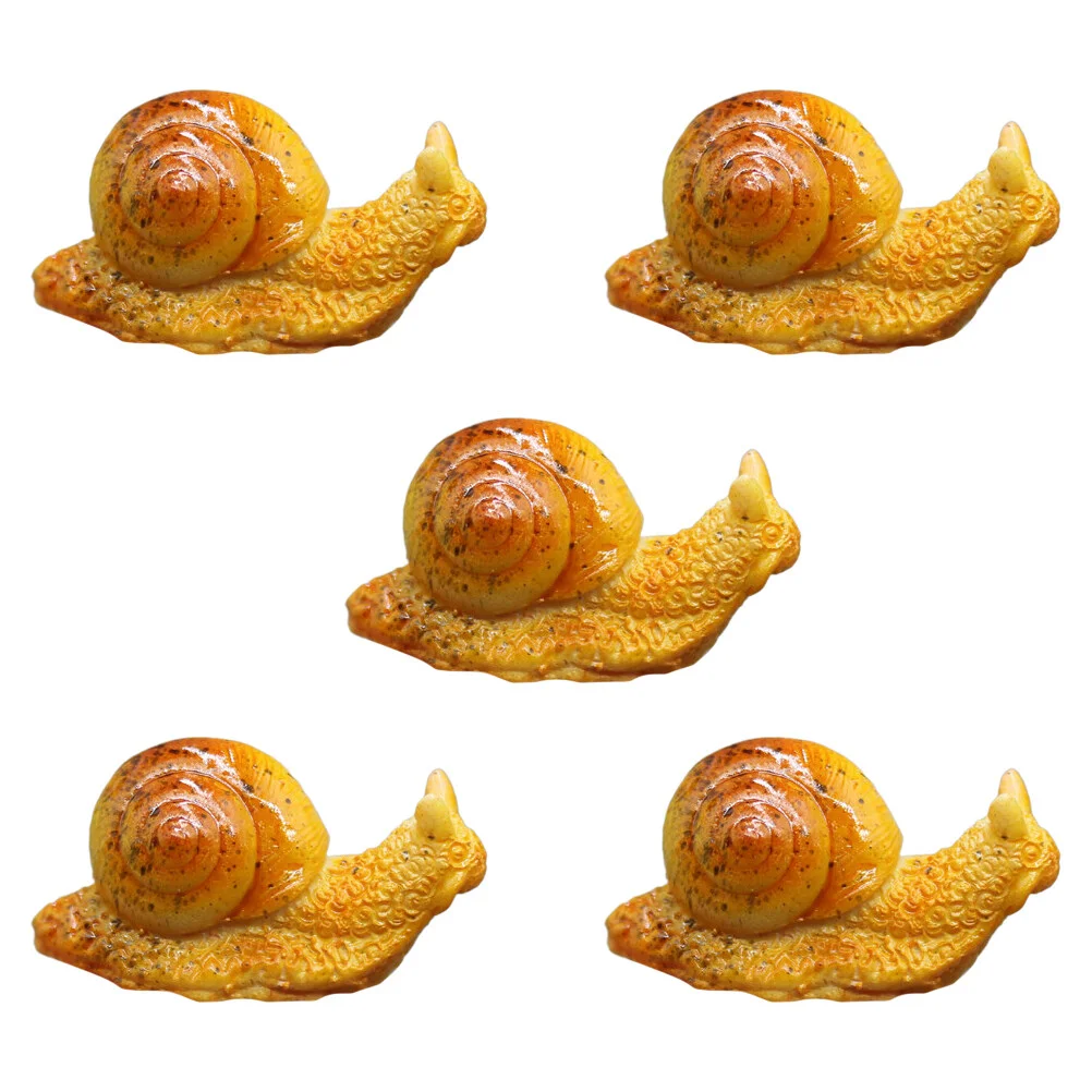 

Kids Crafts Figurines, 5pcs Resin Snail Figures Snails for Miniature Landscape Decor DIY Bonsai Crafts Ornaments