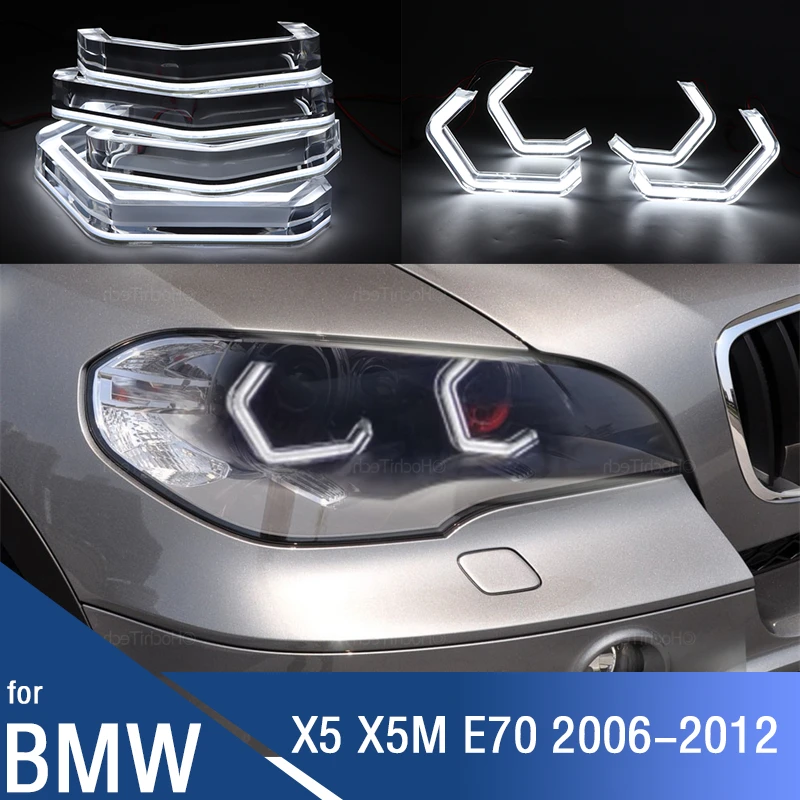 

Для BMW X5 X5M E70 2006-2012 автомобильные аксессуары светодиодные кристаллы M4 Знаковый стиль ангельские глаза свет