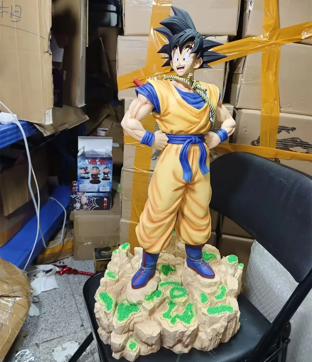 68 см Dragon Ball Z Dream Goku Somersault Cloud Super Saiyan стоячая коллекция фигурки статуя аниме