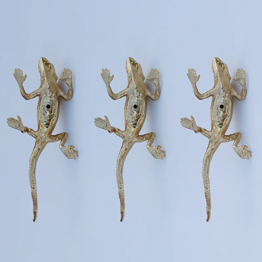 Латунные ручки для шкафа в виде ящерицы ящика рептилий домашний декор комода