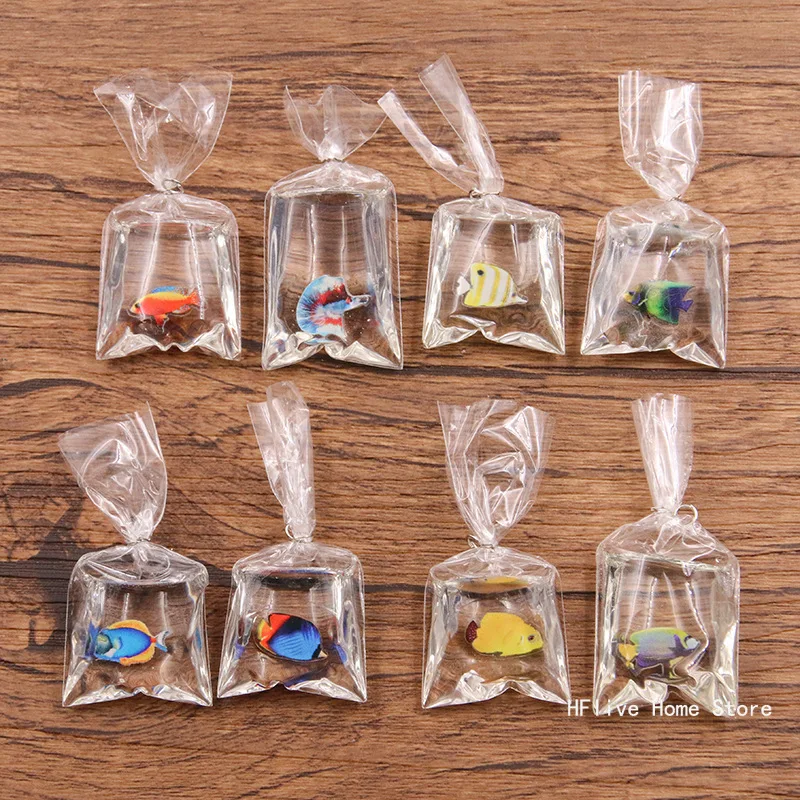 1 шт. кавайные Красочные Подвески в виде тропической рыбы из смолы подвеска сумки
