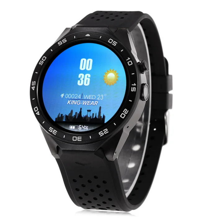 

Original KingWear KW88 Android 5.1 1.39'' Screen 3G Smartwatch Phone MTK6580 Quad Core 512MB 4GB GPS Pedometer Smart Watch Men