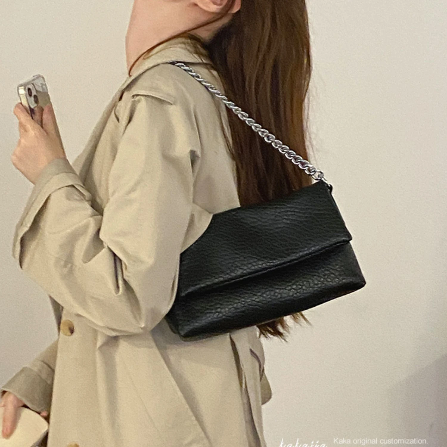 

Нишевая женская сумка под подмышку, новая модная роскошная дизайнерская женская сумка, квадратная брендовая сумочка-кошелек в стиле ретро