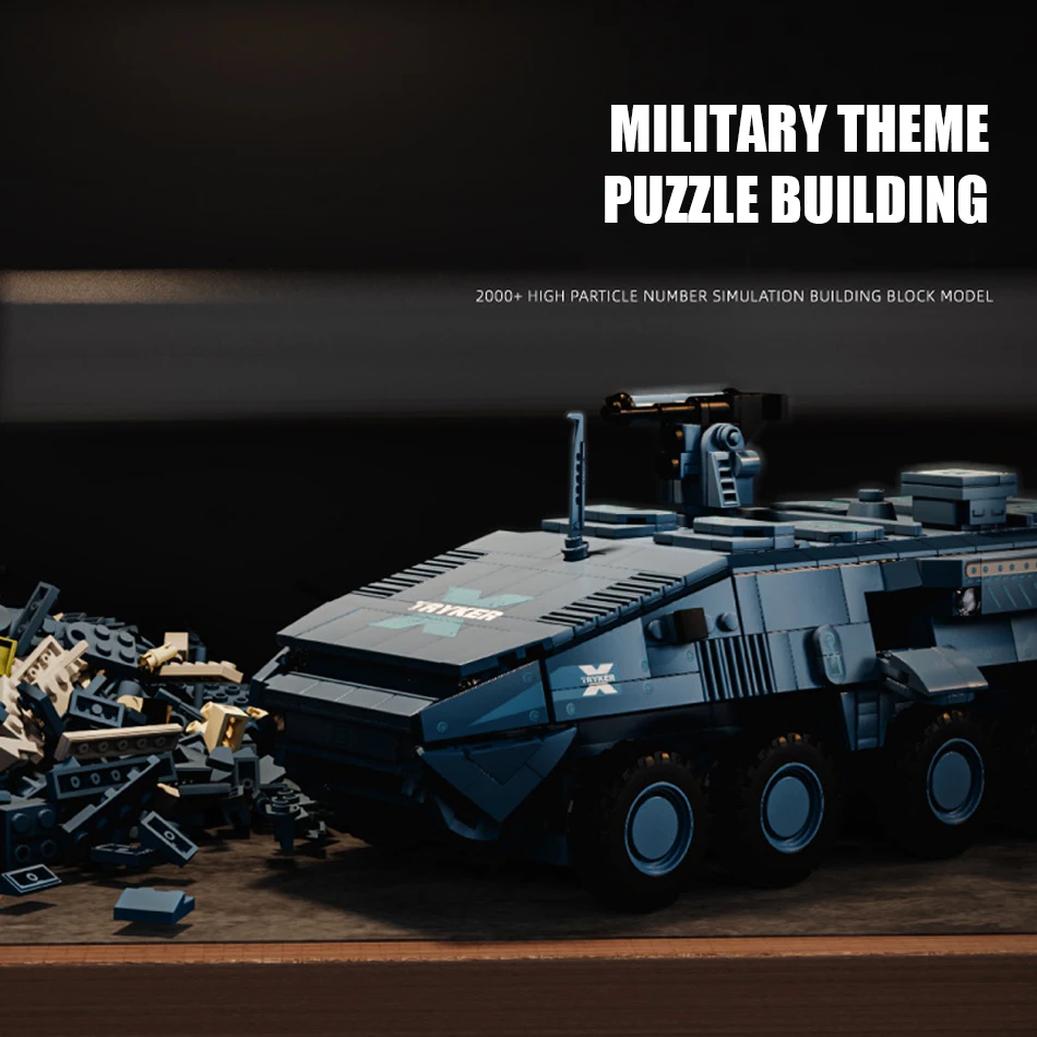 MOC военный Stryker пехотный переносной автомобиль строительные блоки армии США