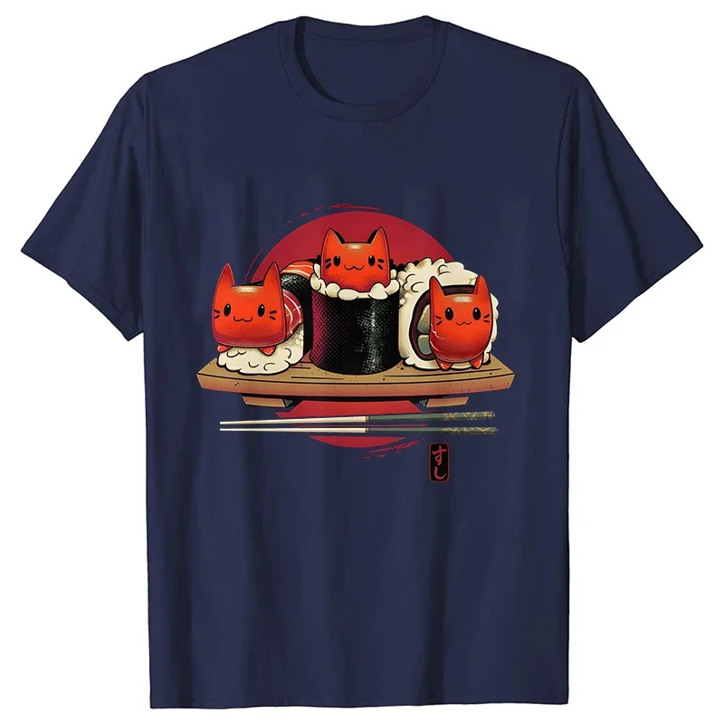 Meowshis милые суши кошки женская футболка футболки с коротким рукавом модные