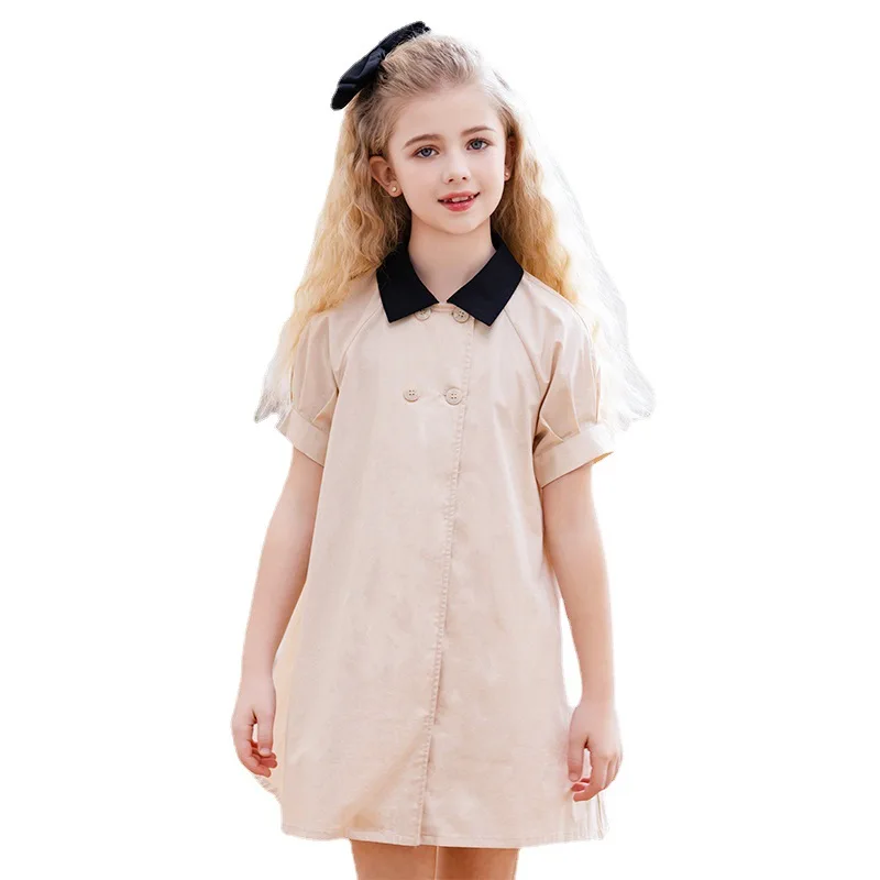 

Вечерние Детские платья для девочек, лето 2023, Элегантное летнее платье принцессы для подростков и девочек, новая школьная одежда, двубортны...