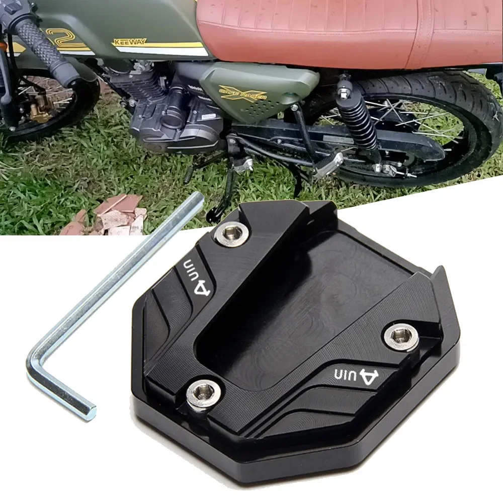 

Universal Alloy Adjustable kickstand extender stand crutch bracket Moto foot support hold For Tunning accessory motorcycles