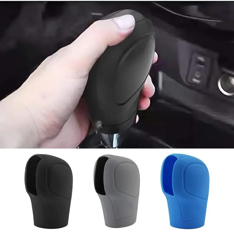 

Car Handbrake Silicone Protective Cover Shift Cover Manual Handle Gear Lever Decoration Hoodie Cover Car Interior Accessories