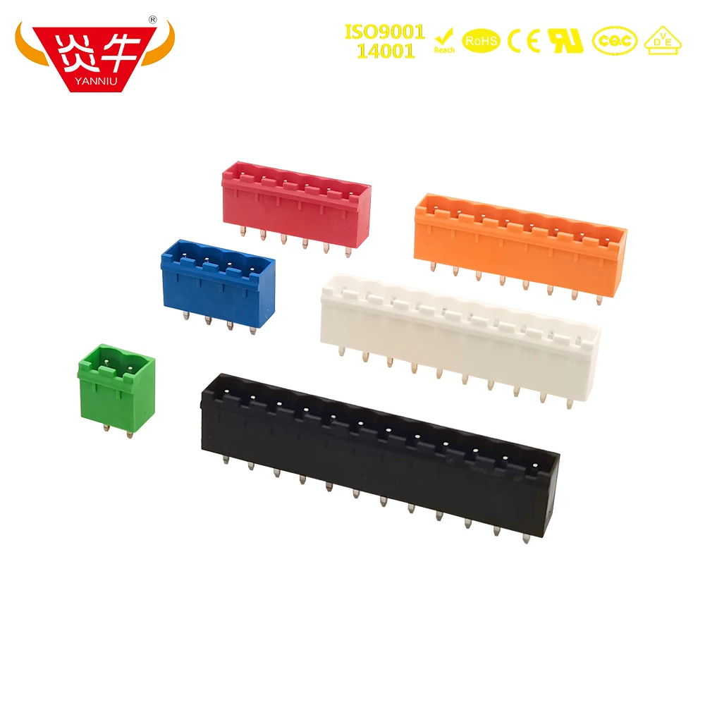 10 шт. KF2EDGVC 5 08 мм 2P ~ 12P PCB оранжевый