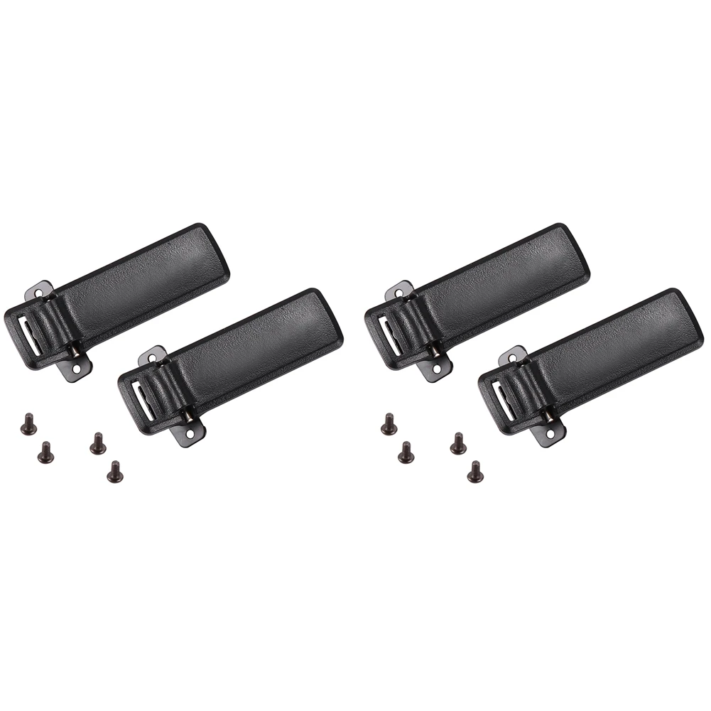 

4 шт. рация запасная часть зажим для заднего ремня 2-полосная рация UV5R для внутренней связи UV5R / 5RA / 5R + / 5RB / 5RC