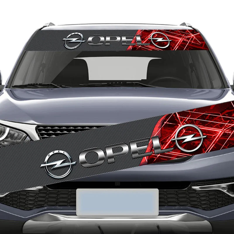 Автомобильная наклейка на лобовое стекло, наклейка для Opel Meriva Agila Insignia Mokka X Ampera MPV Zafira Adam Flextreme GTE Vivaro, автомобильные аксессуары