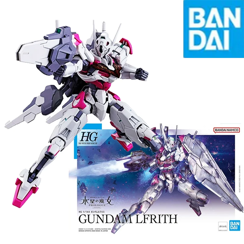 

Bandai Gunpla Hg 1/144 The Witch From Mercury Gundam Lfrith Assembly Model Movable Joints High Quality Collectible Models Gift