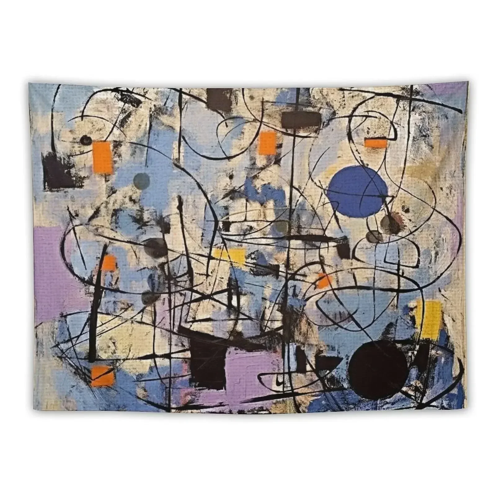 Время радости стиль 1950-х годов абстрактная живопись Боссви Кот домашний гобелен