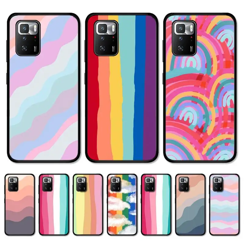 

Rainbow Pattern Phone Case for Redmi Note 8 7 9 4 6 pro max T X 5A 3 10 lite pro