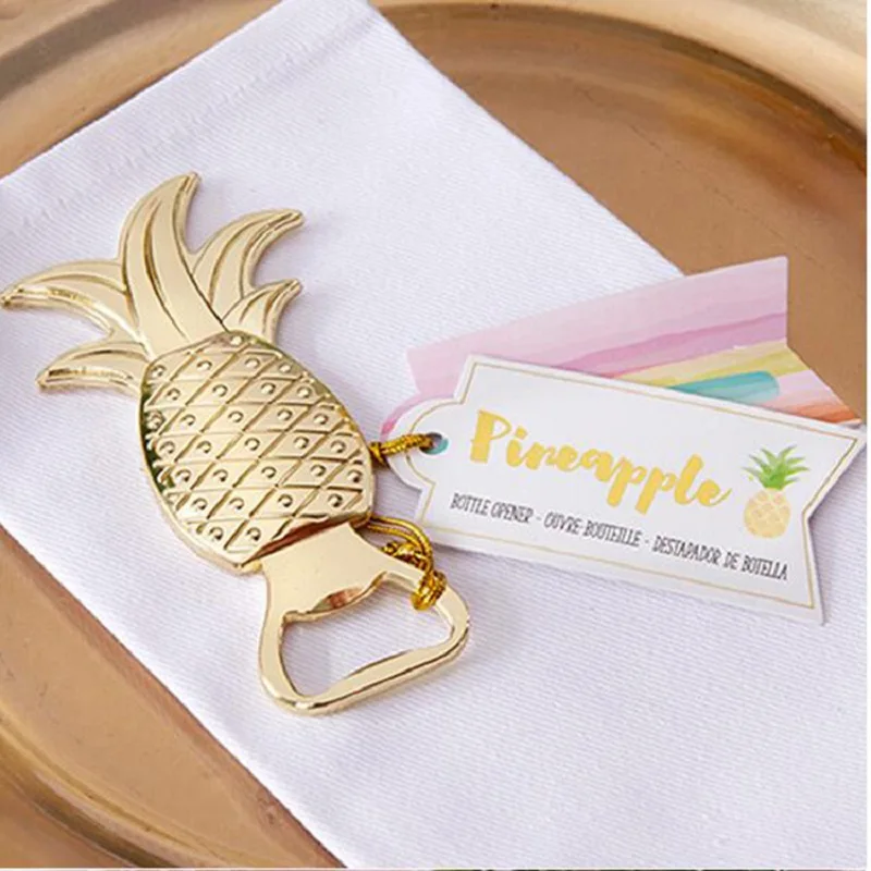 Creative Glod Bottle Opener Flamingo Pineapple Plane Love Fe