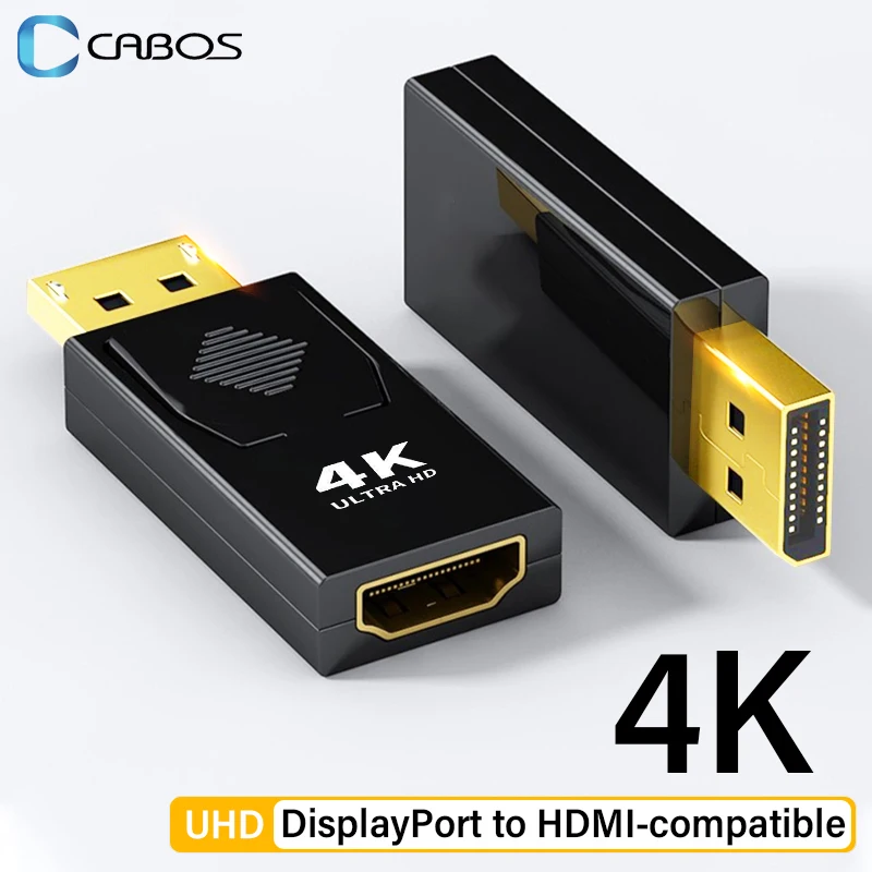 

4K Displayport to HDMI-Compatible Adapter Video Audio Converter For Computer Laptop Monitor TV Display Port to HDMI-Compatible