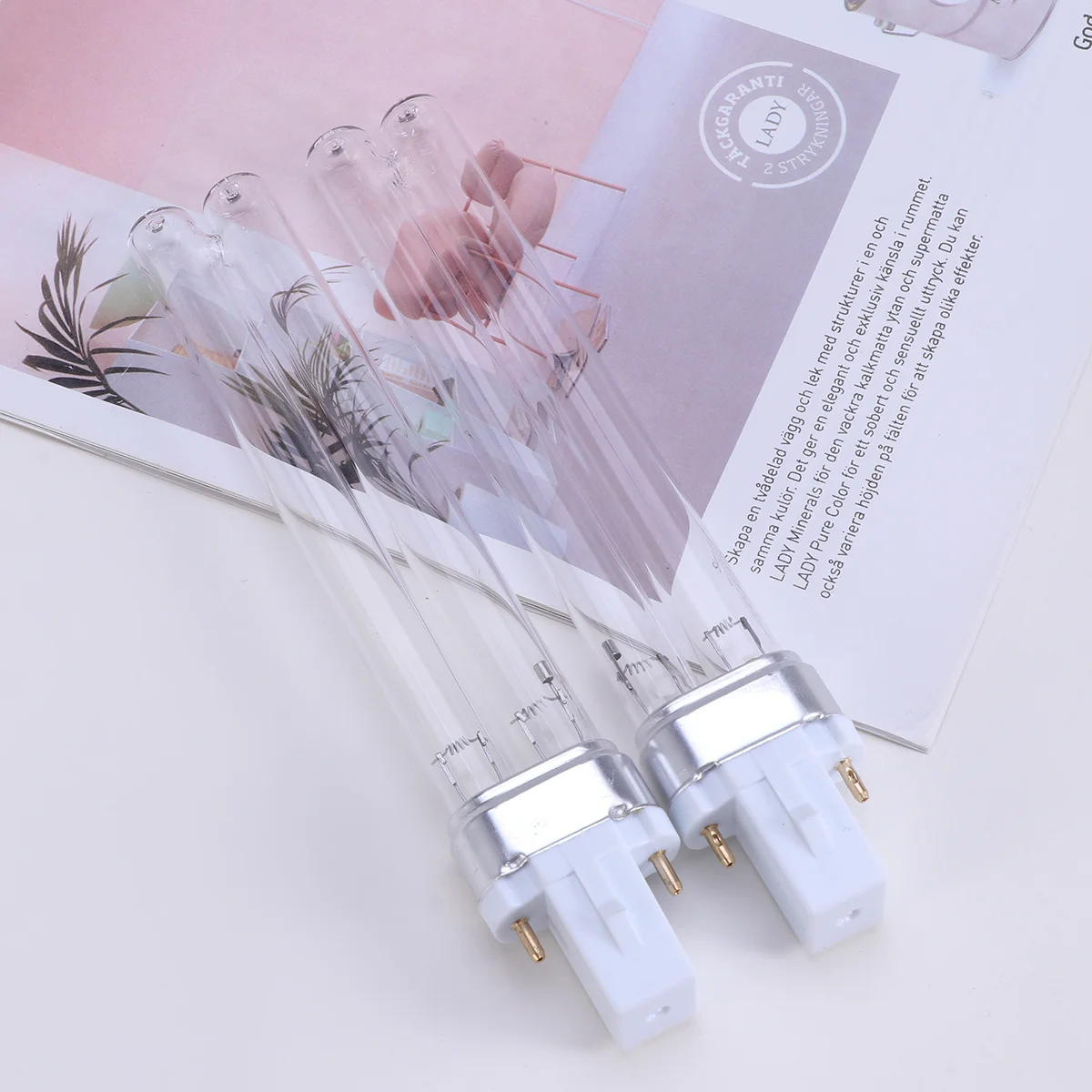 2шт УФ-лампа бактерицидный ультрафиолетовый свет стерилизатор очиститель