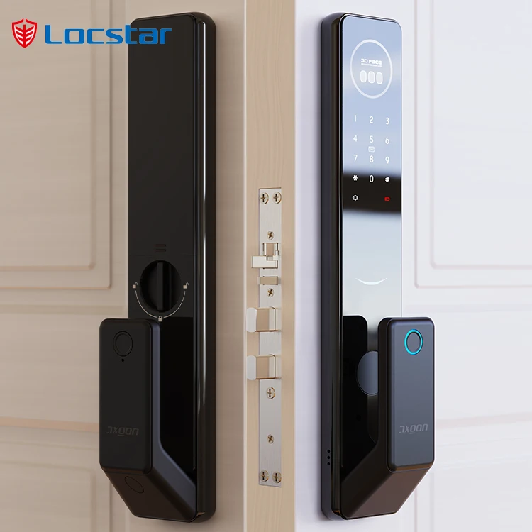 Locstar открытый цифровой умный дверной замок с отпечатком пальца камерой 3d