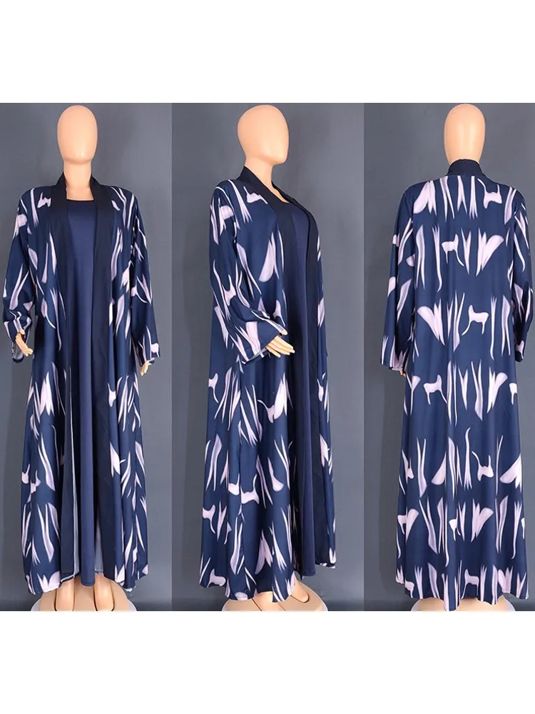 Африканские платья для женщин мусульманская Мода Abayas Boubou Дашики Анкара наряды