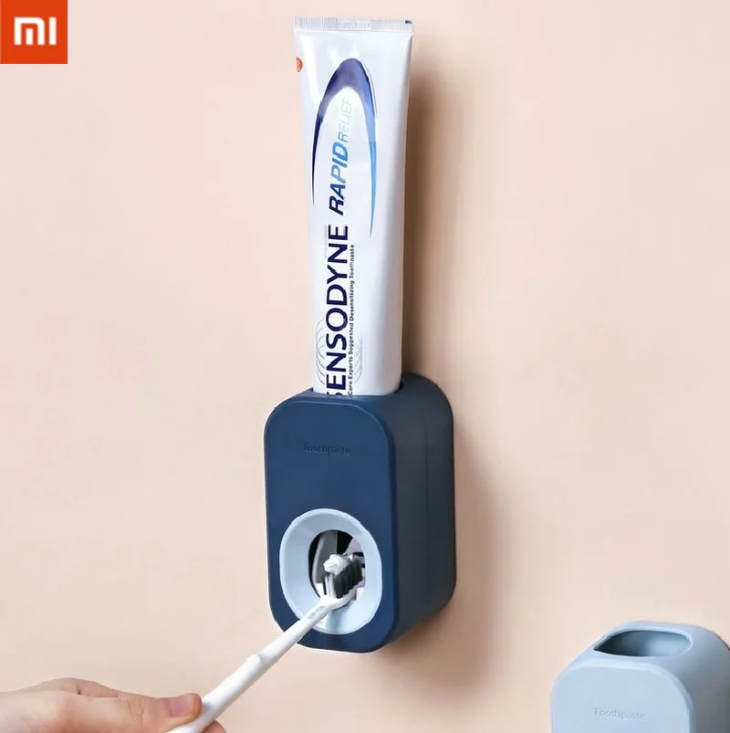 

Xiaomi Toothpaste Squeezer Automatic Labor-saving Punch-free Removable Toothpaste Rack Bathroom Wall-mountedToothpaste Dispenser